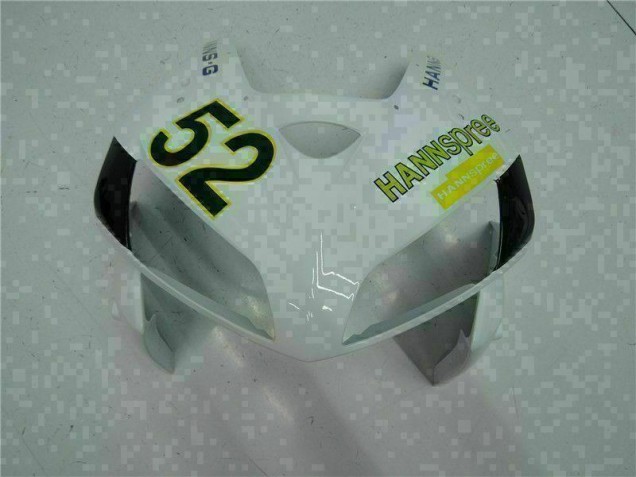 Branco Amarelo Verde 52 Carenagem CBR 600RR 2005-2006 Branco Amarelo Verde 52 Carenagem CBR 600RR 2005-2006