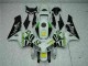 Branco Amarelo Verde 52 Carenagem CBR 600RR 2005-2006 Branco Amarelo Verde 52 Carenagem CBR 600RR 2005-2006