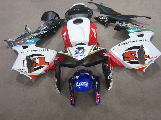 Branco Azul 27 Carenagem CBR 600RR 2005-2006 Branco Azul 27 Carenagem CBR 600RR 2005-2006