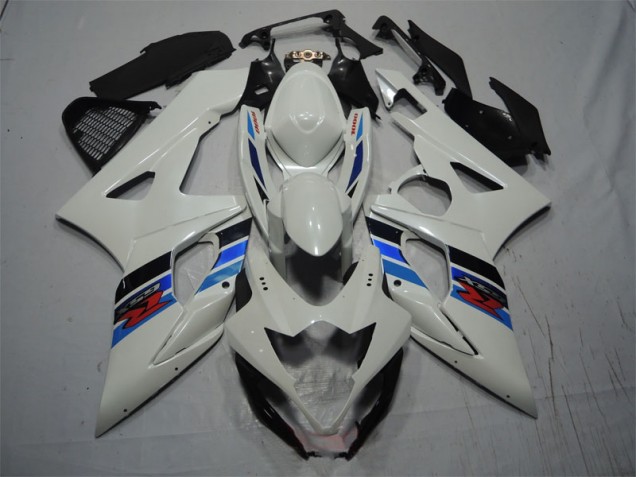 Branco Azul Abs Carenagem GSXR 1000 K5 2005-2006 Branco Azul Abs Carenagem GSXR 1000 K5 2005-2006