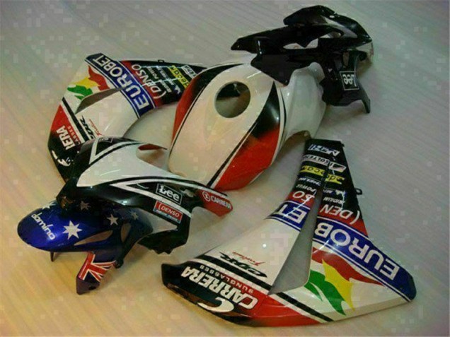 Branco Azul Abs Kit Completos Carenagem CBR 1000RR 2008-2011 Branco Azul Abs Kit Completos Carenagem CBR 1000RR 2008-2011