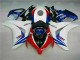 Branco Azul Abs Plástico CBR 1000RR 2008-2011 Branco Azul Abs Plástico CBR 1000RR 2008-2011