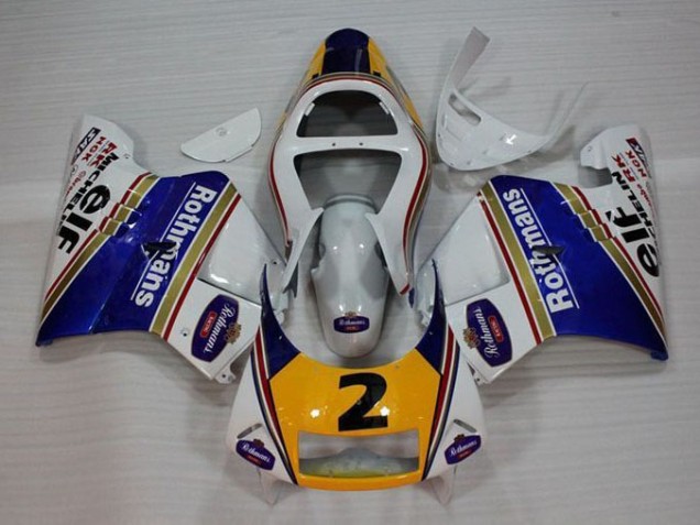 Branco Azul Amarelo Carenagem NSR 250 MC28 P4 1994-1996 Branco Azul Amarelo Carenagem NSR 250 MC28 P4 1994-1996