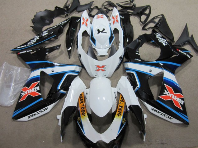 Branco Azul Brux Dark Dog Carenagem GSXR 1000 K9 2009-2016