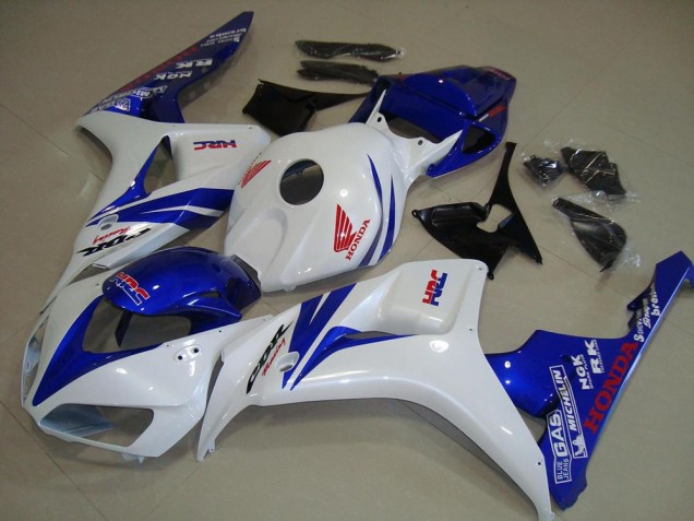 Branco & Azul Carenagem CBR 1000RR 2006-2007 Branco & Azul Carenagem CBR 1000RR 2006-2007