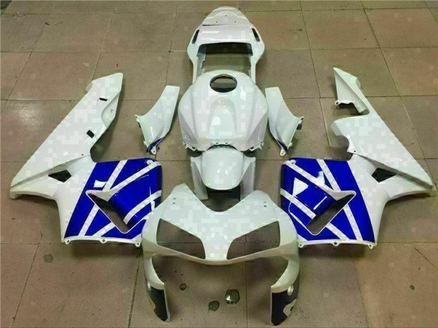 Branco Azul Carenagem CBR 600RR 2003-2004 Branco Azul Carenagem CBR 600RR 2003-2004