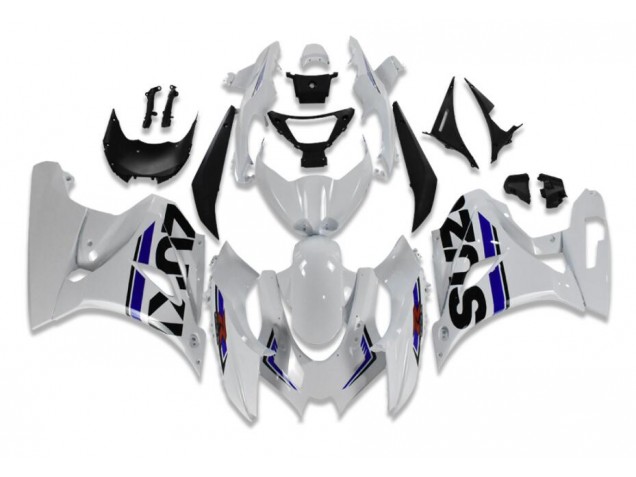 Branco Azul Carenagem GSXR 1000 2017-2023 Branco Azul Carenagem GSXR 1000 2017-2023