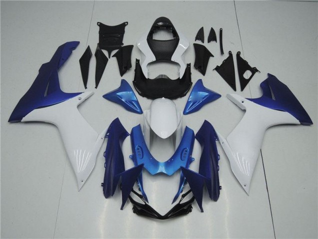Branco Azul Carenagem GSXR 1000 K1 2000-2002 Branco Azul Carenagem GSXR 1000 K1 2000-2002