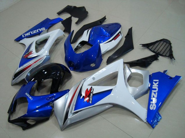 Branco Azul Carenagem GSXR 1000 K7 2007-2008 Branco Azul Carenagem GSXR 1000 K7 2007-2008