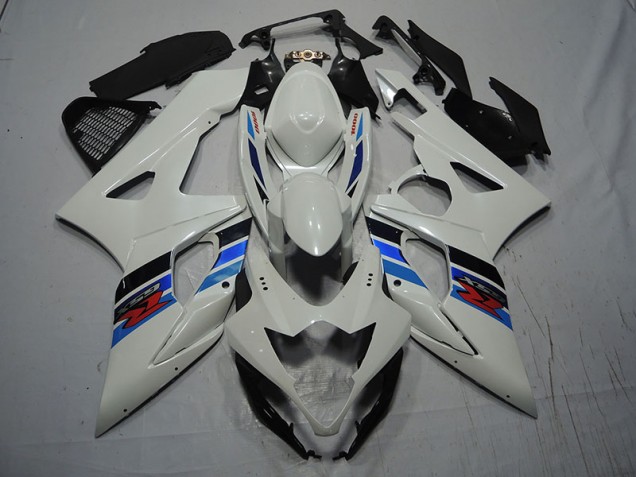 Branco Azul Carenagem GSXR 1000 K7 2007-2008 Branco Azul Carenagem GSXR 1000 K7 2007-2008