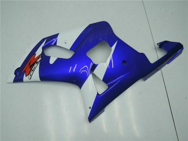Branco Azul Carenagem GSXR 600 / 750 K1 K2 K3 2001-2003 Branco Azul Carenagem GSXR 600 / 750 K1 K2 K3 2001-2003