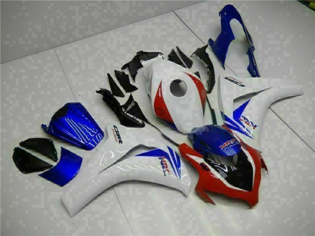 Branco Azul Carroçaria CBR 1000RR 2008-2011 Branco Azul Carroçaria CBR 1000RR 2008-2011