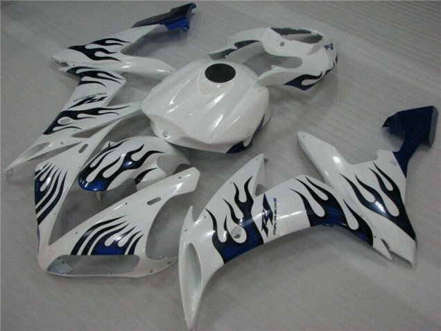 Branco Azul Chama Carenagem R1 2004-2006 Branco Azul Chama Carenagem R1 2004-2006