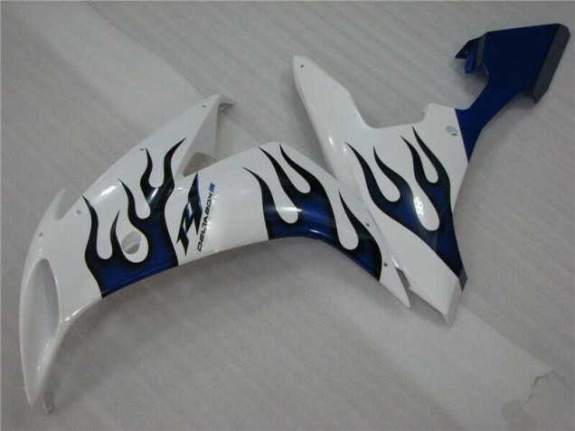 Branco Azul Chama Carenagem R1 2004-2006 Branco Azul Chama Carenagem R1 2004-2006