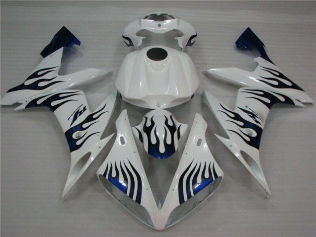 Branco Azul Chama Carenagem R1 2004-2006 Branco Azul Chama Carenagem R1 2004-2006