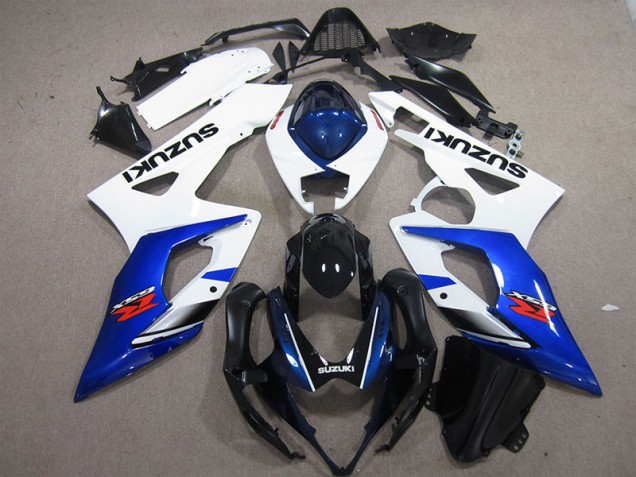 Branco Azul Injeção Kits Carenagem GSXR 1000 K5 2005-2006 Branco Azul Injeção Kits Carenagem GSXR 1000 K5 2005-2006