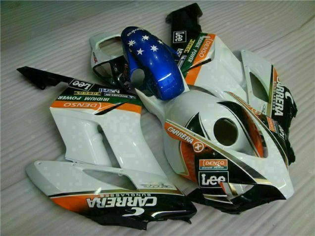 Branco Azul Kit Carenagem CBR 1000RR 2004-2005 Branco Azul Kit Carenagem CBR 1000RR 2004-2005
