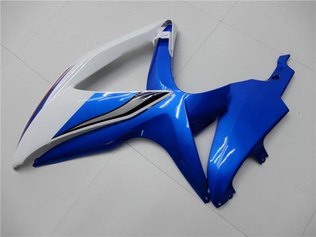 Branco Azul Kit Carenagem GSXR 600 / 750 K8 2008-2010 Branco Azul Kit Carenagem GSXR 600 / 750 K8 2008-2010