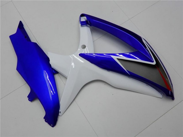 Branco Azul Kit Completo Carenagem GSXR 600 / 750 K8 2008-2010 Branco Azul Kit Completo Carenagem GSXR 600 / 750 K8 2008-2010