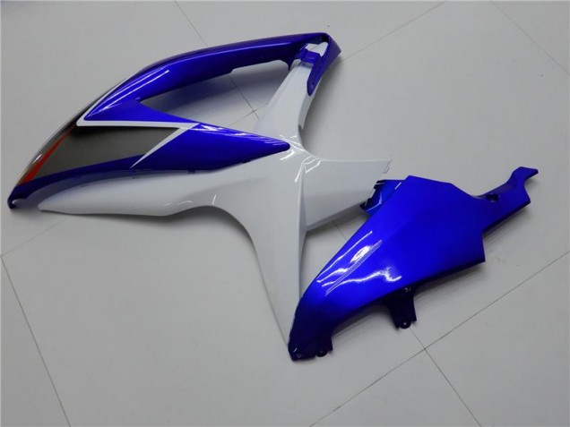 Branco Azul Kit Completo Carenagem GSXR 600 / 750 K8 2008-2010 Branco Azul Kit Completo Carenagem GSXR 600 / 750 K8 2008-2010