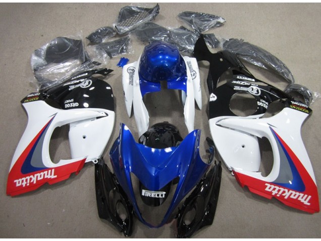 Branco Azul Makita Carenagem GSXR 1300 Hayabusa 2008-2019