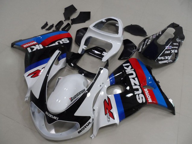 Branco Azul Motul Carenagem TL1000R 1998-2003 Branco Azul Motul Carenagem TL1000R 1998-2003