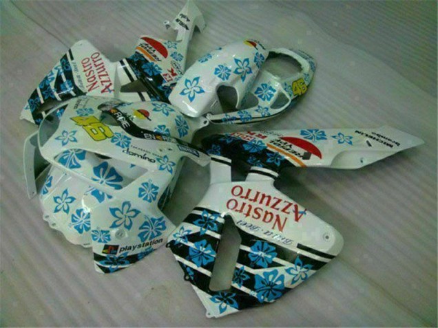 Branco Azul Nastro Azzurro 46 Abs Plástico CBR 600RR 2005-2006 Branco Azul Nastro Azzurro 46 Abs Plástico CBR 600RR 2005-2006