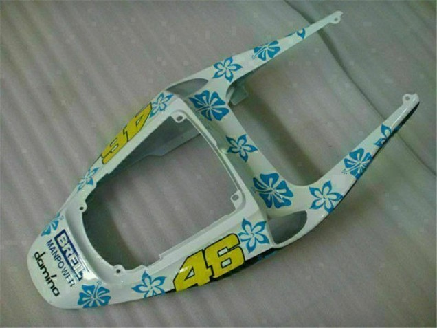 Branco Azul Nastro Azzurro 46 Abs Plástico CBR 600RR 2005-2006 Branco Azul Nastro Azzurro 46 Abs Plástico CBR 600RR 2005-2006
