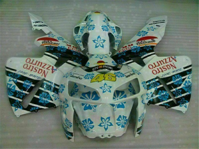 Branco Azul Nastro Azzurro 46 Abs Plástico CBR 600RR 2005-2006 Branco Azul Nastro Azzurro 46 Abs Plástico CBR 600RR 2005-2006