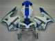 Branco Azul Plásticos CBR 600RR 2005-2006 Branco Azul Plásticos CBR 600RR 2005-2006
