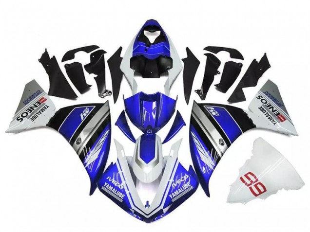 Branco Azul Prata Carenagem R1 2015-2019 Branco Azul Prata Carenagem R1 2015-2019