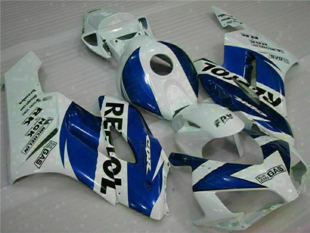 Branco Azul Repsol Carenagem CBR 1000RR 2004-2005 Branco Azul Repsol Carenagem CBR 1000RR 2004-2005
