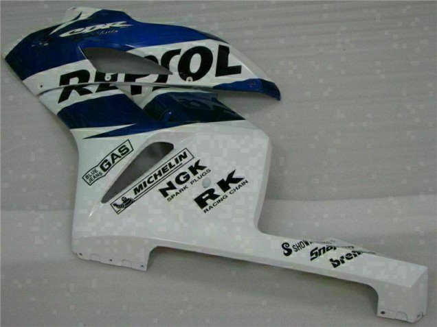 Branco Azul Repsol Carenagem CBR 1000RR 2004-2005 Branco Azul Repsol Carenagem CBR 1000RR 2004-2005