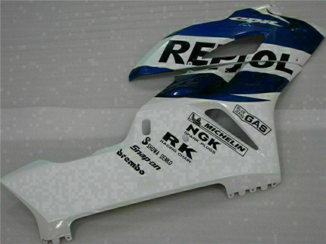 Branco Azul Repsol Carenagem CBR 1000RR 2004-2005 Branco Azul Repsol Carenagem CBR 1000RR 2004-2005
