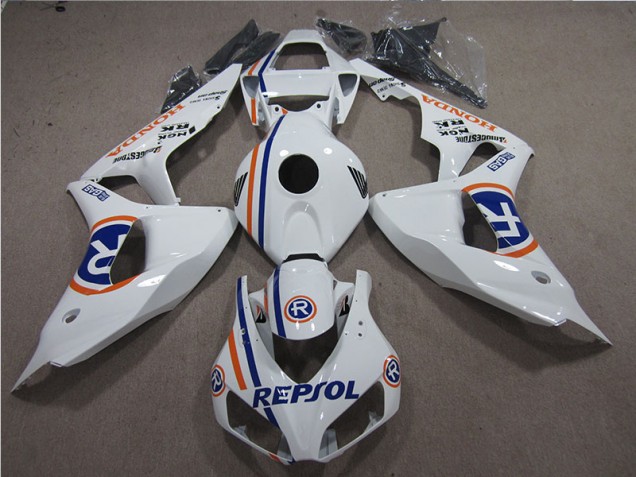 Branco Azul Repsol Carenagem CBR 1000RR 2006-2007 Branco Azul Repsol Carenagem CBR 1000RR 2006-2007