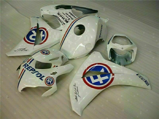 Branco Azul Repsol Carroçaria CBR 1000RR 2008-2011 Branco Azul Repsol Carroçaria CBR 1000RR 2008-2011