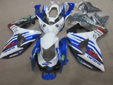 Branco Azul Samsung Carenagem GSXR 1000 K9 2009-2016