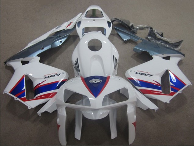 Branco Azul Vermelho Carenagem CBR 600RR 2005-2006
