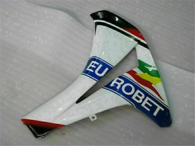 Branco Azul Vermelho Eurobet Lee Carenagem CBR 1000RR 2008-2011 Branco Azul Vermelho Eurobet Lee Carenagem CBR 1000RR 2008-2011