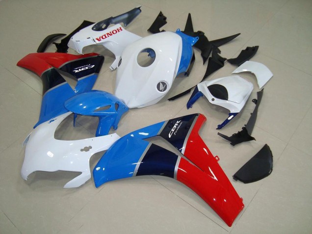 Branco Azul Vermelho Kit Carenagem CBR 1000RR 2008-2011 Branco Azul Vermelho Kit Carenagem CBR 1000RR 2008-2011