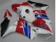 Branco Azul Vermelho Plásticos CBR 1000RR 2012-2016 Branco Azul Vermelho Plásticos CBR 1000RR 2012-2016