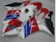 Branco Azul Vermelho Plásticos CBR 1000RR 2012-2016 Branco Azul Vermelho Plásticos CBR 1000RR 2012-2016
