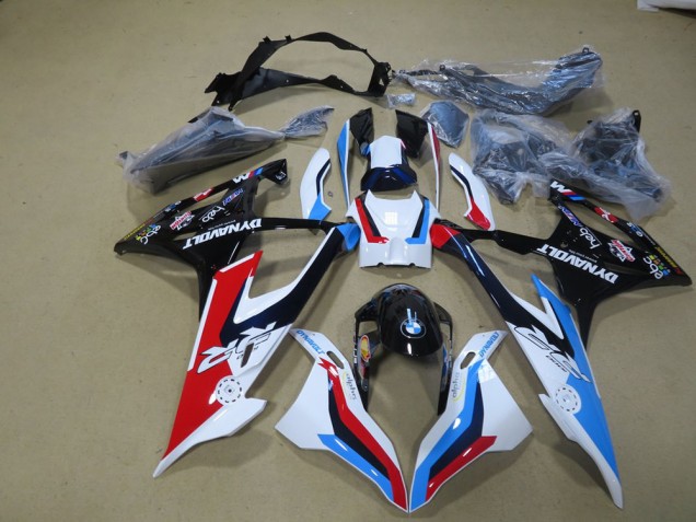 Branco Azul Vermelho Preto Carenagem S1000RR 2019-2021 Branco Azul Vermelho Preto Carenagem S1000RR 2019-2021