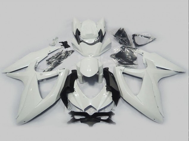 Branco Carenagem GSXR 750 K8 2008-2010 Branco Carenagem GSXR 750 K8 2008-2010