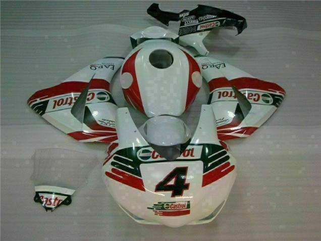 Branco Castrol 4 Carenagem CBR 1000RR 2008-2011 Branco Castrol 4 Carenagem CBR 1000RR 2008-2011