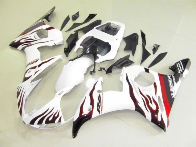 Branco & Chama Carenagem R6 2003-2005 Branco & Chama Carenagem R6 2003-2005