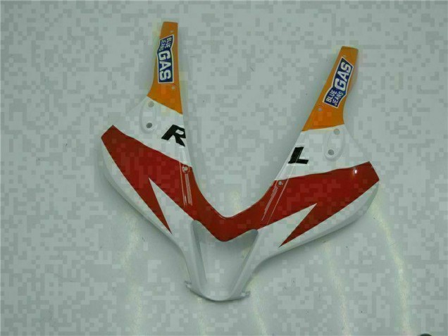 Branco Laranja Repsol Carenagem CBR 600RR 2009-2012 Branco Laranja Repsol Carenagem CBR 600RR 2009-2012