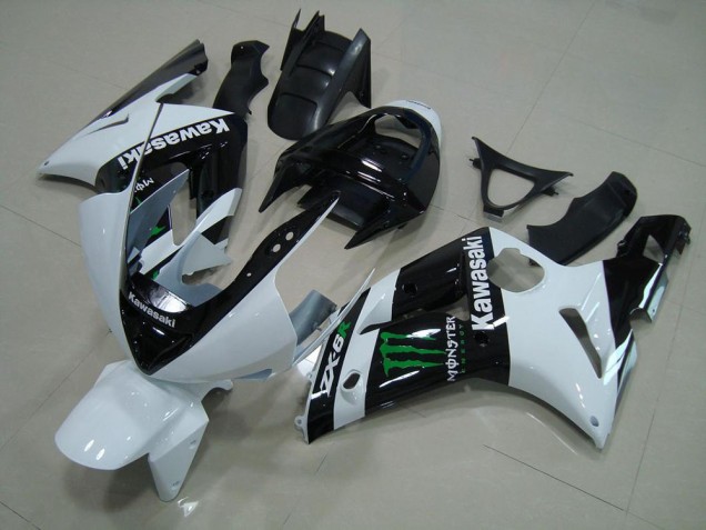 Branco Monster Abs Kits Completos Carenagem ZX6R 2005-2006 Branco Monster Abs Kits Completos Carenagem ZX6R 2005-2006