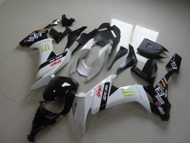 Branco Monster Carenagem ZX10R 2008-2010 Branco Monster Carenagem ZX10R 2008-2010