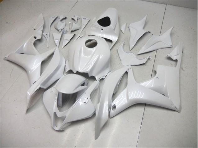 Branco Pérola Abs Carenagem CBR 600RR 2007-2008 Branco Pérola Abs Carenagem CBR 600RR 2007-2008